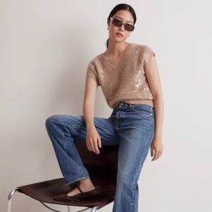 Madewell Sequin Sweater Vest